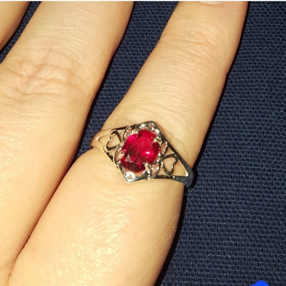 NWOT Red Deco Ring